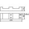 Mobile fence base | plate of concrete | Length: 700 mmHeight: 130 mmWidth: 190 mmwith 4 holes ( 46 mm)25 kg